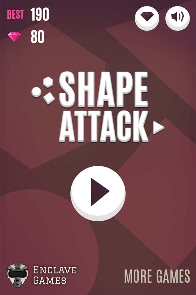 Shape Attack - menu